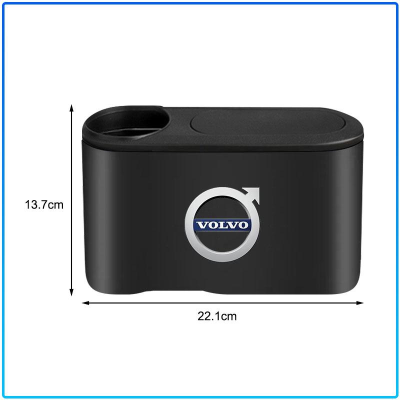 For Volvo XC90 XC60 XC70 XC40 V90 V60 V40 C70 C30 S80 1pcs Car Door Hanging Pressing Storage Case Auto Trash Can