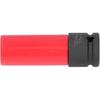 AMAKO 17Mmx6 Flower Design Lug Nut Remover Tool Red & Black Car Wheel Lug Nut Socket for, S Class W221, Cl, Aveo, Cruze, 1.6L 1.8L 16V Engines
