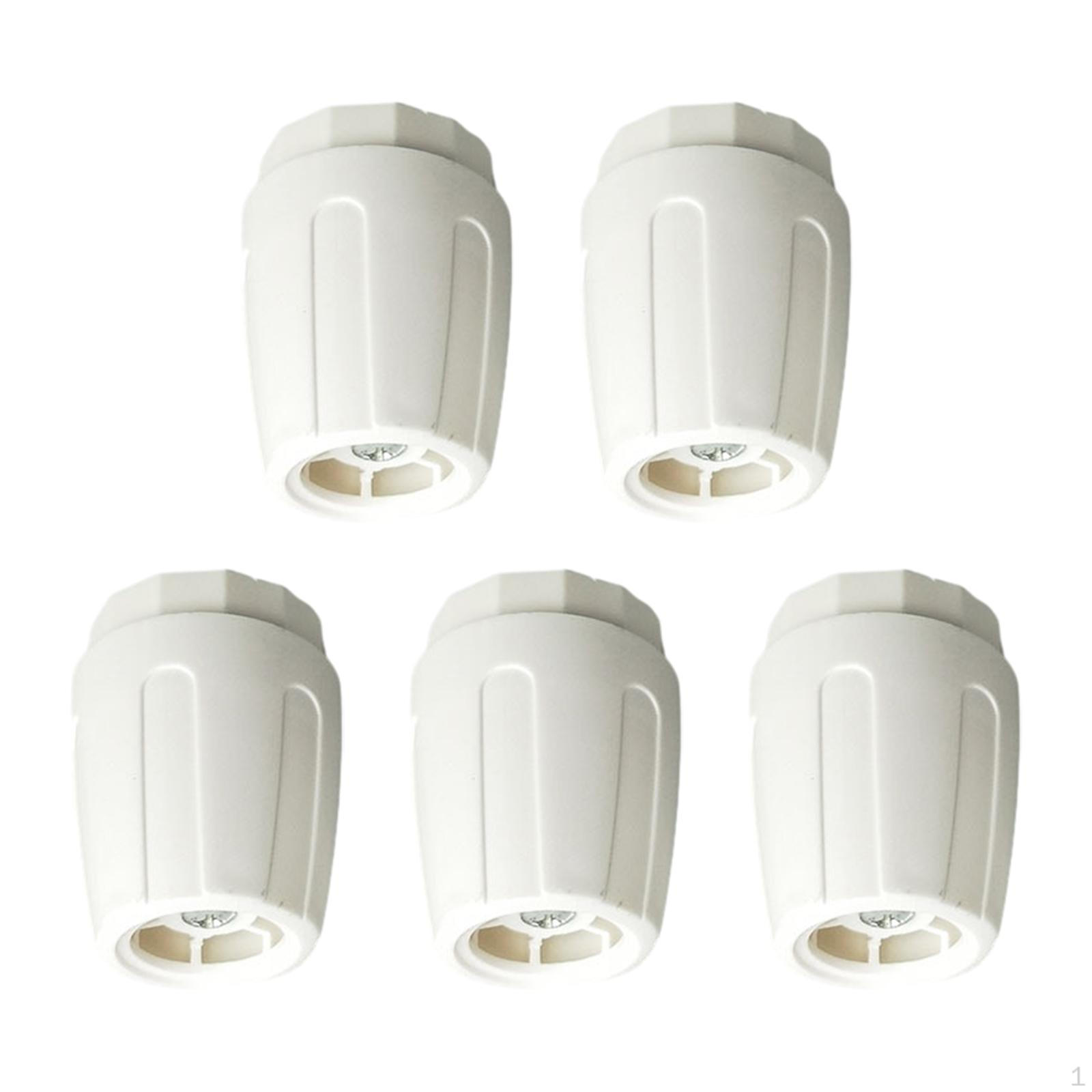 

5 шт. Крышки клапанов радиатора вращающиеся сменные прочные и стабильные рабочие аксессуары из полипропилена Long style