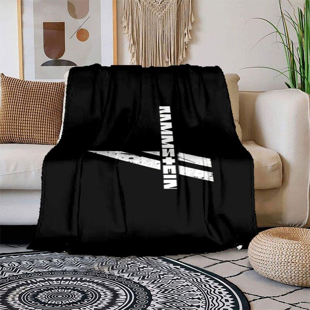 

Rammstein Logo T-Shirt - Official MerchandiseBlanket Flannel Throw Blanket for Sofa, Bed, Travel, Camping, Office, Couch, Chair, And Bed Gif 150x180cm