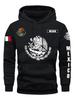 Hoodie Sweatshirt Mexican Flag Eagle Featuring Cactus Pirate Daily Outdoor Fitness Sport Casual Warm Autumn Winter Men Women Top