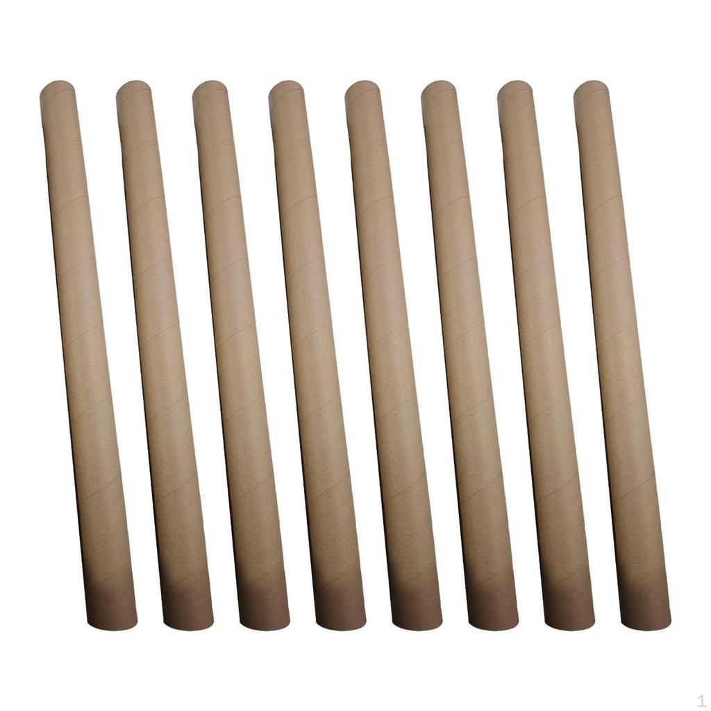 8 Stück Versandhülsen Bastelrollen für Bastelarbeiten Malen Dokumente Aufbewahrungsröhren Dick