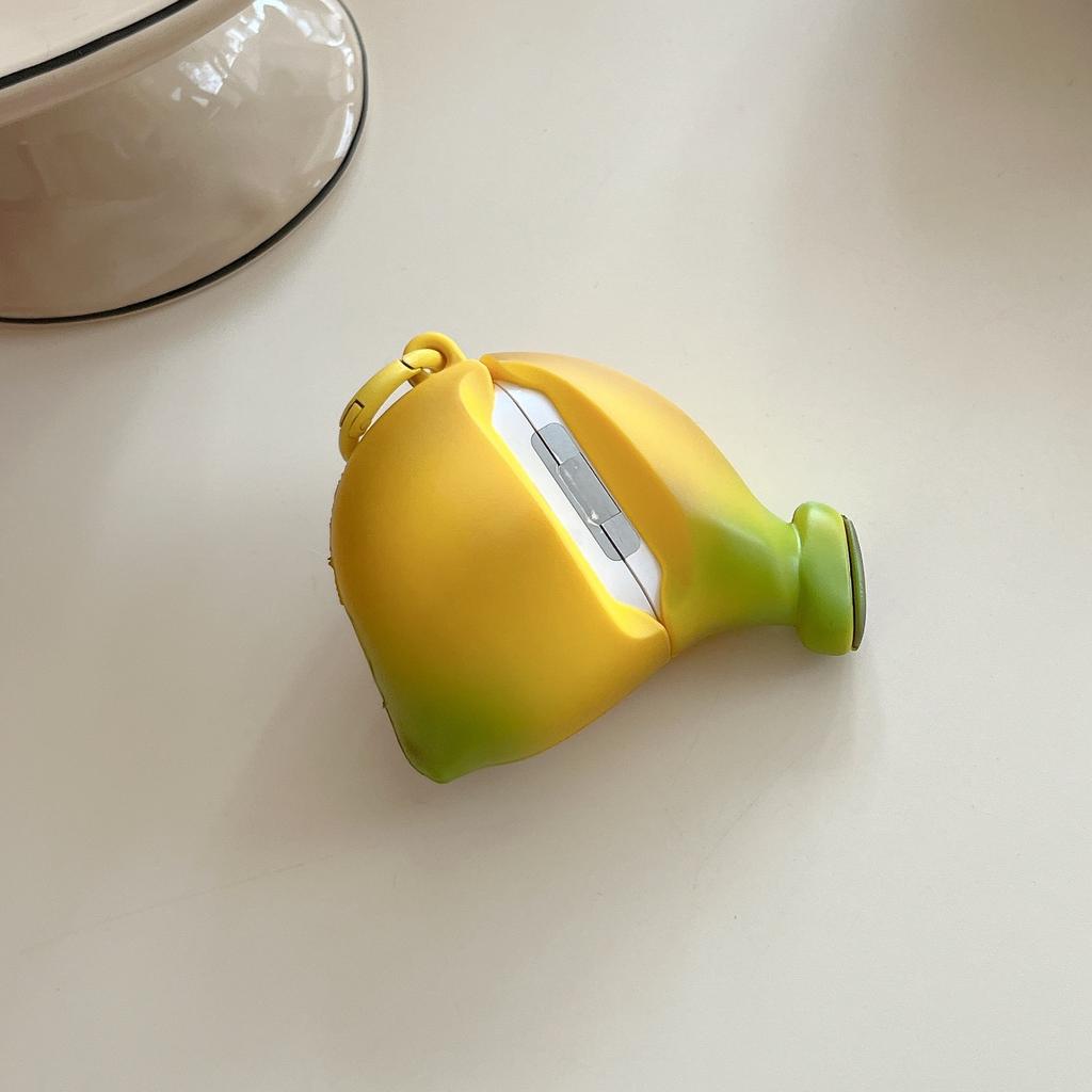 Cute Three-dimensional Banana AirPods Pro1 Apple Bluetooth Headset Case 1/1 Generation Cartoon Protective Case for Tide