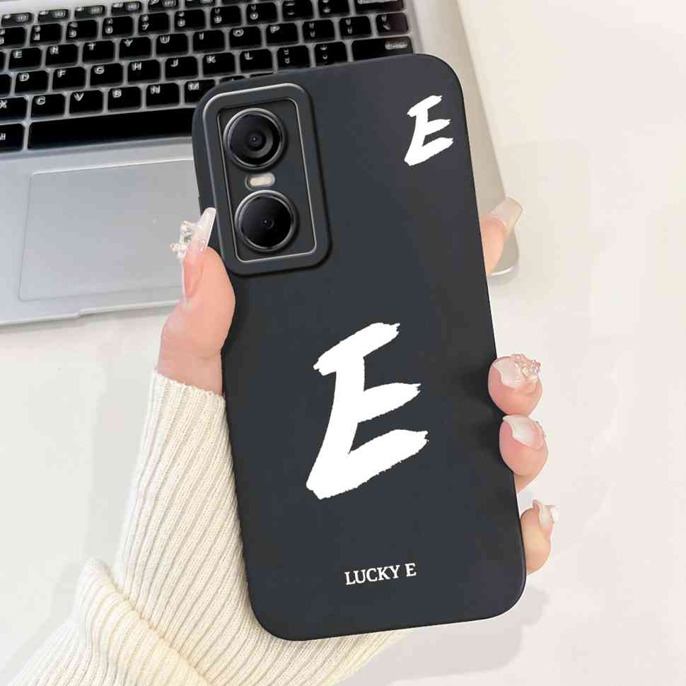 Luckly Letters Cover For Tecno Pop 6 Pro Case 2022 Silicone Soft TPU Phone Case For Tecno Pop6 Pop 6 Pro Bumper 6.6"