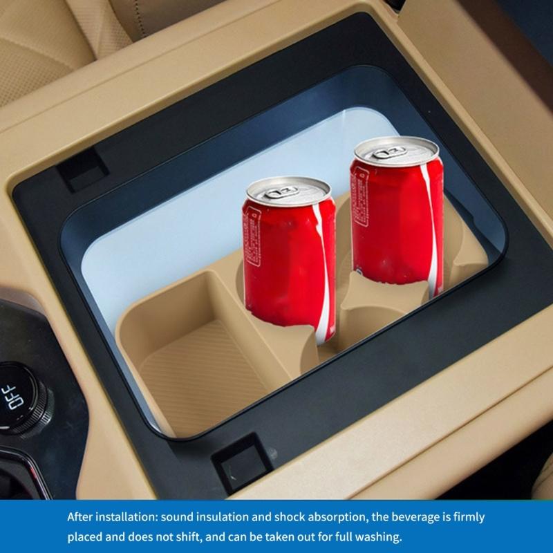 Universal Against Slip Silicone Cup Holders Pad Beverage Grids Organizers Automotive Interior Accessory for BYD Super