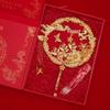 Handmade Chinese Xiuhe Style Wedding Bouquet Fan