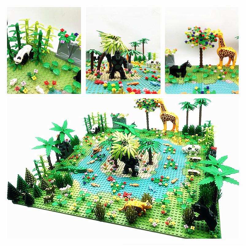 Linyi Toy Unisex High-Quality Moc High-Quality Rainforest High-Quality Animals High-Quality Jungle High-Quality Building High-Quality Blocks Play Sets High-Quality