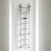 Telescopic Ladder Storage Rack Wall Mounted Hooks Steel with Protective Coating Ladder Hooks for Garage Organization
