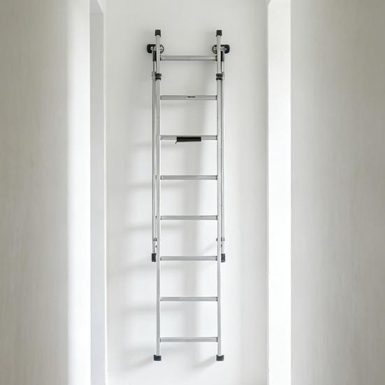 Telescopic Ladder Storage Rack Wall Mounted Hooks Steel with Protective Coating Ladder Hooks for Garage Organization