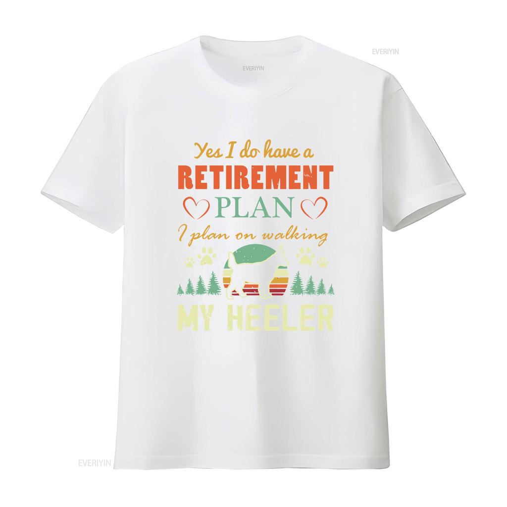 Retired T Shirt Blue Heeler Australian Cattle Dog Retiring RetiremenT Red Mom Cute vintage Washed Comfortable Stretched homme