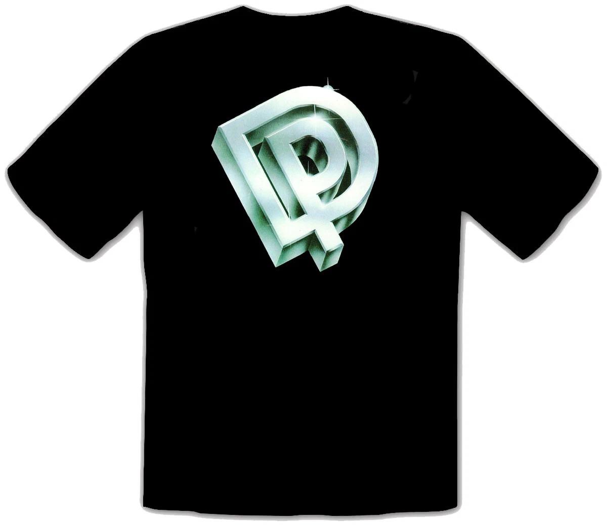 

Unisex Tees 100% cotton Men s Women s Tops DEEP PURPLE LOGO ROCK MUSIC BLACK T-SHIRT -180- S