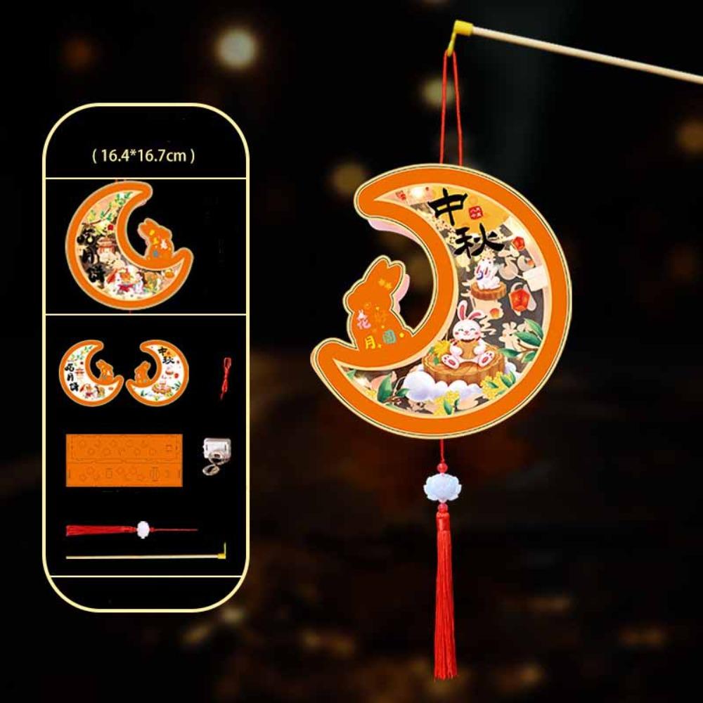 3D Middle Autumn Festival Lantern PVC Ancient Style Handheld Lantern  Gift