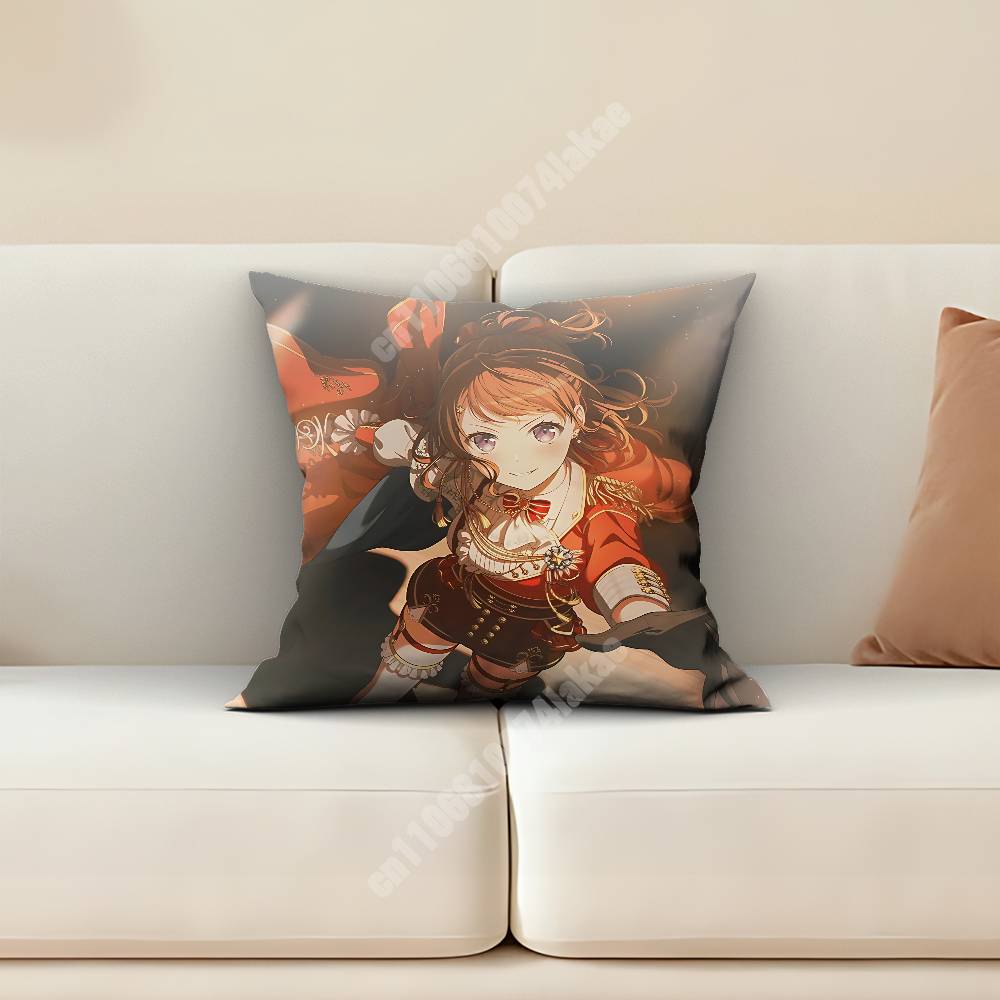 Bandori Kasumi Toyama STARK Pillow Cover Sofa Couch Cushion Case Home Living Room Decoration
