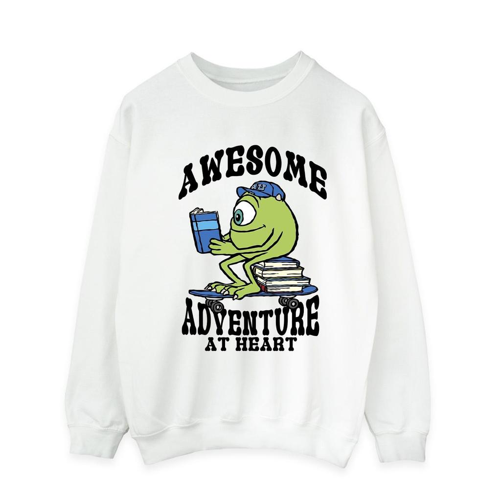 Monsters Inc Mens Reading Awesome Mike Wazowski Sweatshirt