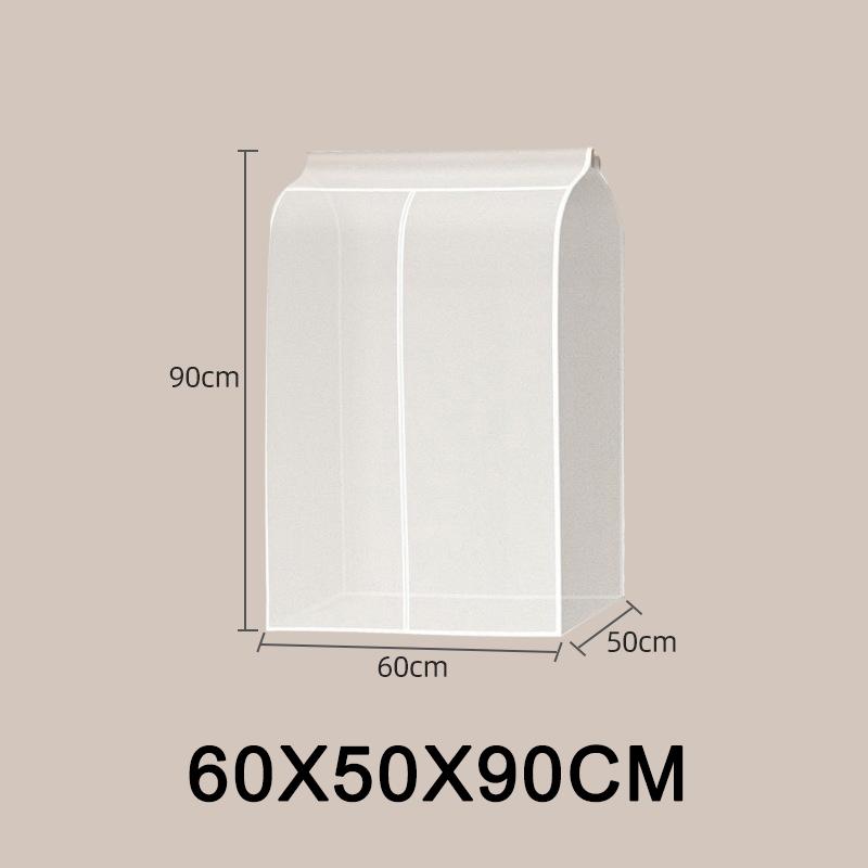 Clothes Dust Cover Fully Enclosed Closet Stereo Transparent Cover Stain Resistant Hanging Clothes Bag Household Coat Dust Cover