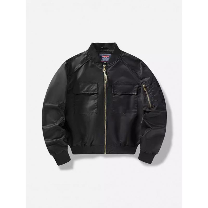 Young Men's Casual V-Neck Waterproof Windproof Jacket Thin Outdoor Fashion Flight Jacket