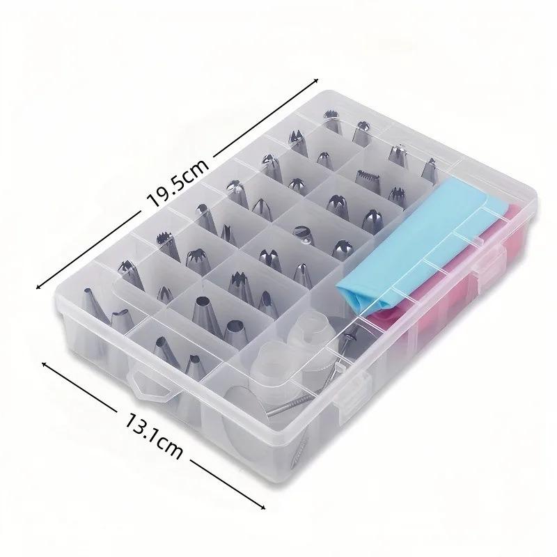 Icing Cream Piping Nozzle Tips Confectionery Pastry Bags Stainless Steel Nozzles Tip Cake Decoration 38Pcs Cake Decorating Tools