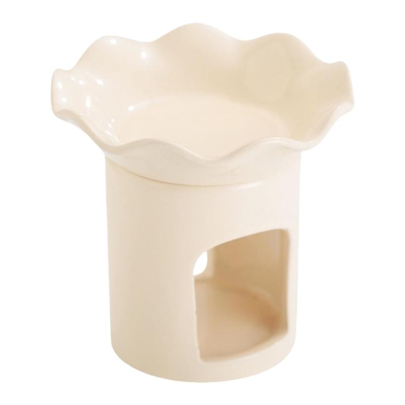 Ceramics Flower Essential Oil Burners Melter Aromatherapies Diffuser Incenses Fragrances for Home and Office Decors