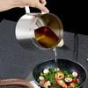 Stainless Steel Oil Bottle With Filter For Kitchen Large Capacity Oil Storage And Residue Separation
