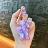 Acrylic Grape Bunch Keychain: Cute Couple Bag Charm & Creative Car Keyring for Women