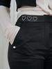HHIPS Heart Studded Capri Pants (Black)