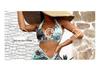 2024 Hot Girl Print Three-Piece Bikini Set with Yarn Skirt - Sexy Backless Design