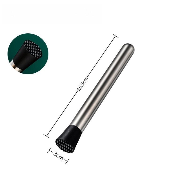 Edelstahl Cocktail Stößel Eis Brecher Obst Brecher Saft Tamper Zitrone Hammer Rührstab Eis Obst Presse Manuelle Hammer