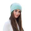 Autumn and winter new angora rabbit fur knitted hat crimped wool hat women's thickened pullover warm hat