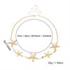 Metallic Summer Beach Starfish Faux Pearl Waist Chain Women Sexy Bikini Belly Body Chain Vacation Jewelry