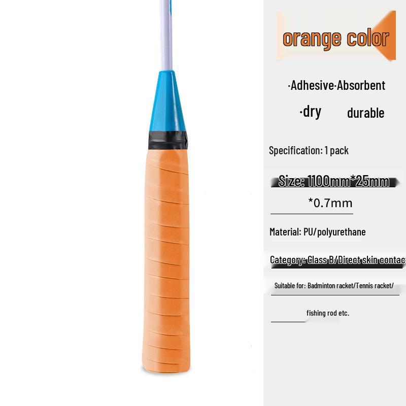 Stoßdämpfendes Badminton-/Angel-Griffband: Rutschfest, Schweißabsorbierend & Verdickter Griffwickel
