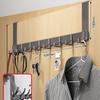 Punch-Free Aluminum Over-Door Coat Hanger