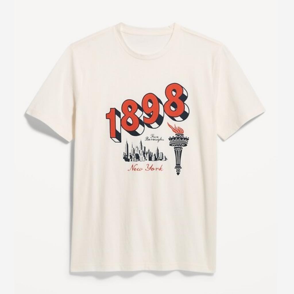 Y2k Einfaches Landschafts-Grafik-T-Shirt High-End Luxus Unisex-Stil Sowohl für Unisex als auch für Unisex