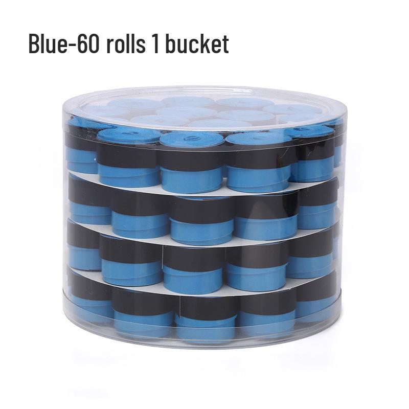 Elastic Perforated PU Leather Overgrip for Badminton, Tennis & Table Tennis Rackets, Fishing Rods with Ribbed Sweatband
