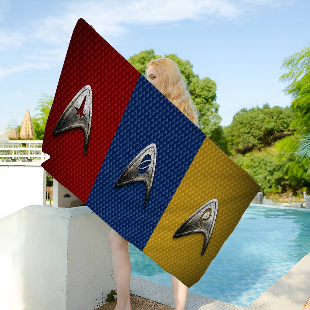 Popular Fiction S-star T-trek Movie Microfiber Beach Towel Absorbent Quick Dry Soft Yoga Swimming Resort Mountain Climbing Towel