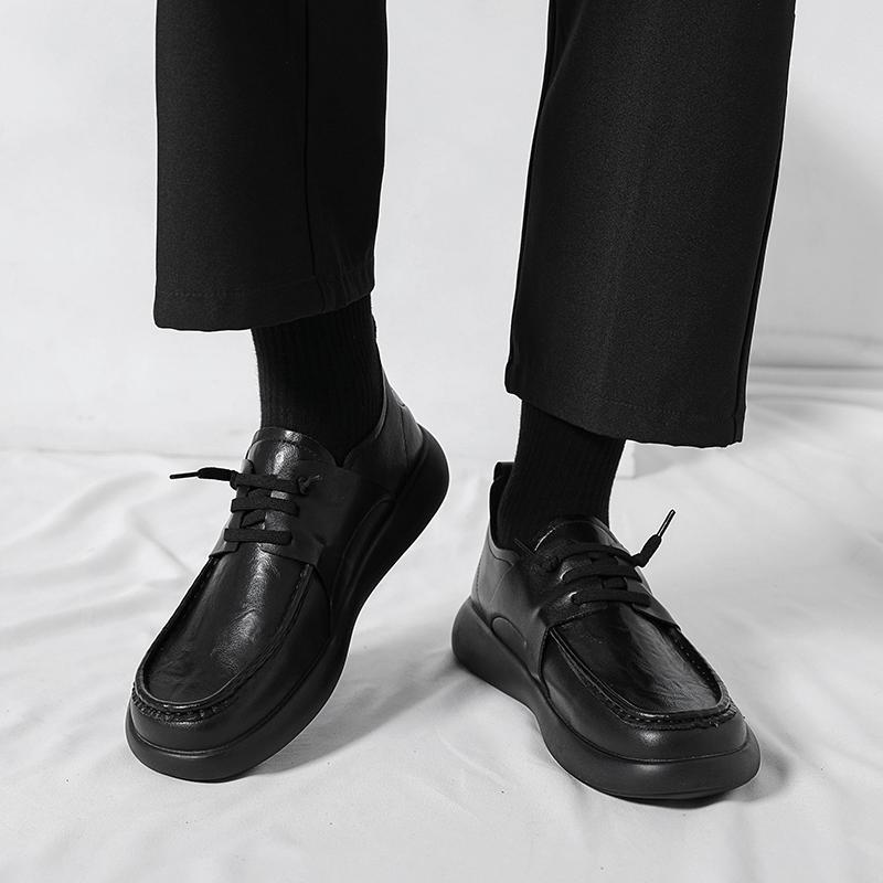 Fashion Men Business Shoes Mens Leather Loafers Luxury Brand Breathable Soft Men Casual Shoes Male Lace Up Shoes Moccasins