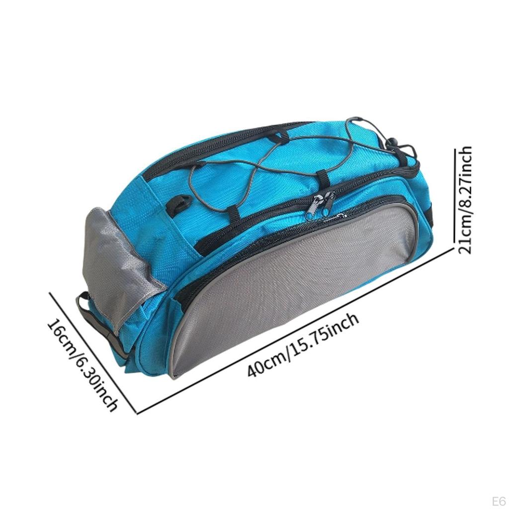 Bike Rack Bag Bicycle Trunk Rear Seat Pack for Commuting Shopping Travel