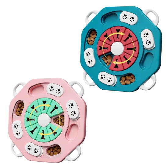 1/2 Peças Brinquedo Interativo de Petiscos para Cães Treinamento de QI Estimulante Mental Alimentador Lento Dispensador de Petiscos Cães Grandes Médios Pequenos Brinquedo de Enriquecimento