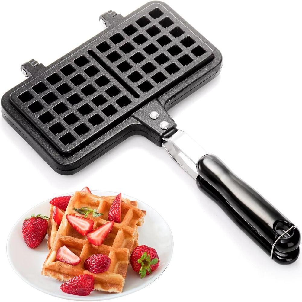 Rectangle Waffle Baking Pan Cast Aluminum Waffle Maker Machine Easy Clean Sandwich Maker  Baking