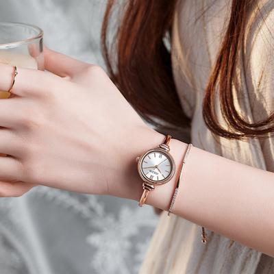 [JULIUS] JULIUS Women's Round Bangle Metal Watch JA-1293