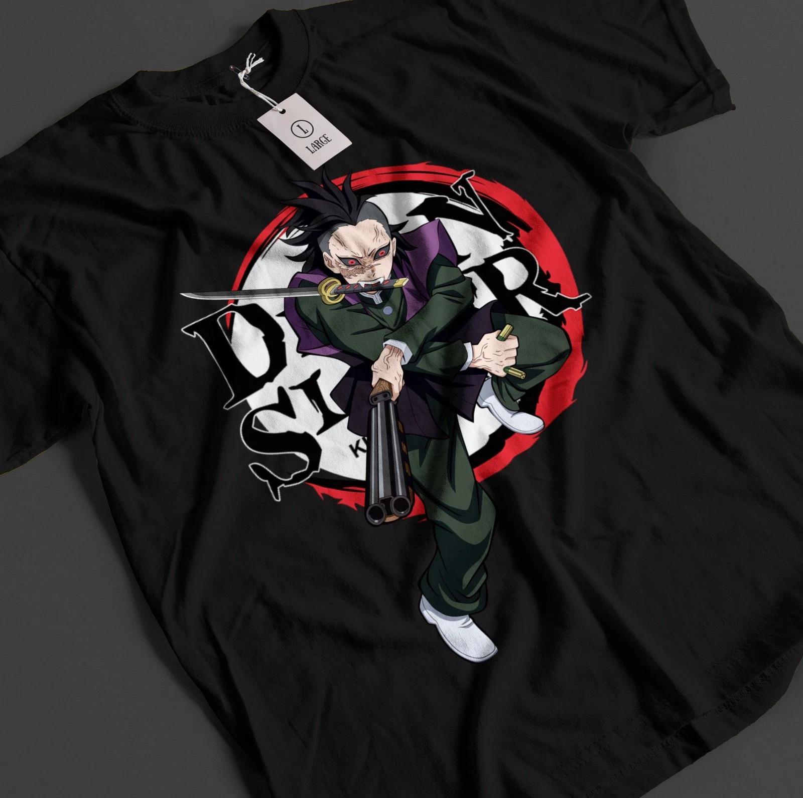 Demon Slayer Shirt Genya Shinazugawa T-Shirt Tanjiro KNY Sanemi Muzan Doma Tee XXXL