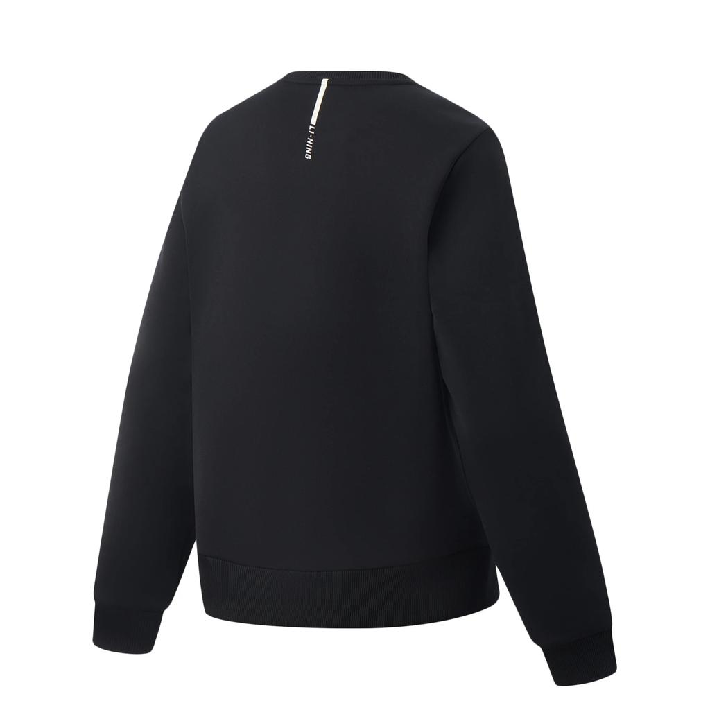 Li Ning Fitness Series Logo Sport Simple Casual Round Neck Sweatshirt Women Sweatshirt AWDV962-1