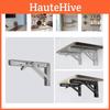 Stainless Steel Corner Shelf Bracket With Wall Mount Support For Home Storage