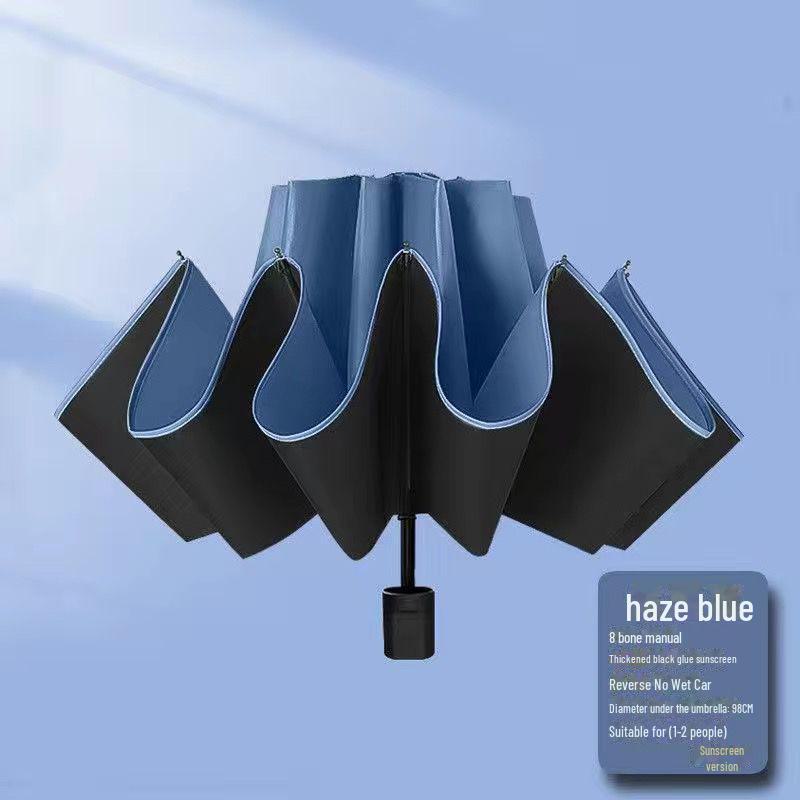 Umbrelă automată pentru femei cu 72 de oase: Rezistent la vant, protectie UV, soare si ploaie Dubla utilizare.