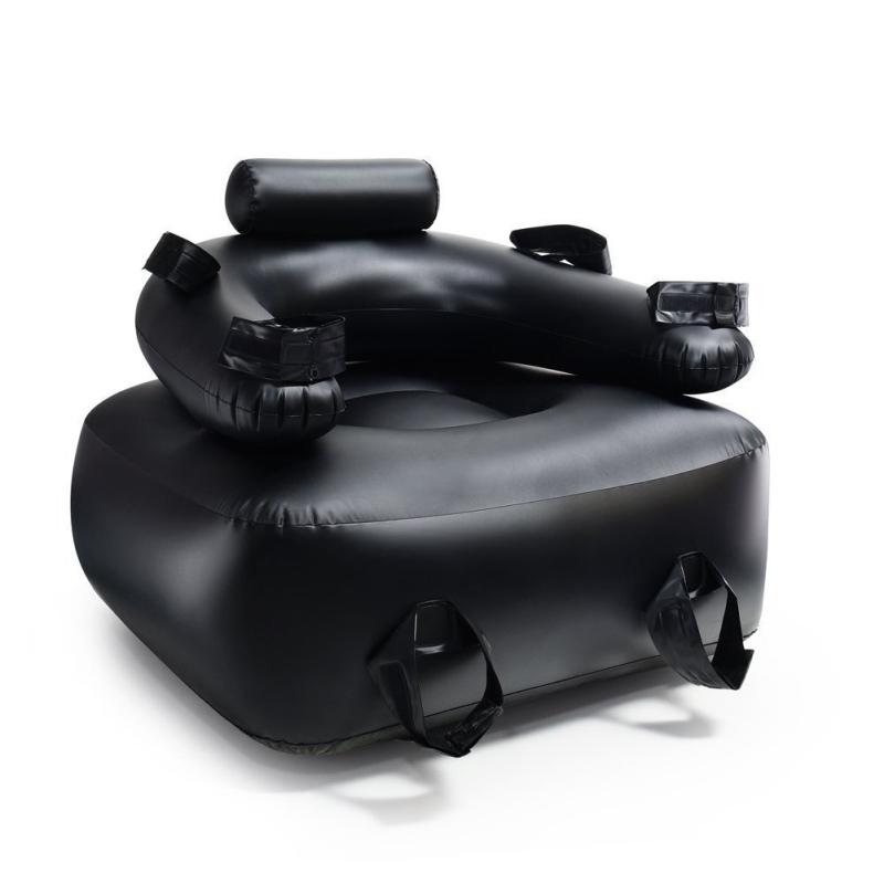 Nadmuchiwane poduszki Bondage Sofa z kajdankami do kostek Meble erotyczne Krzesło miłosne dla pary