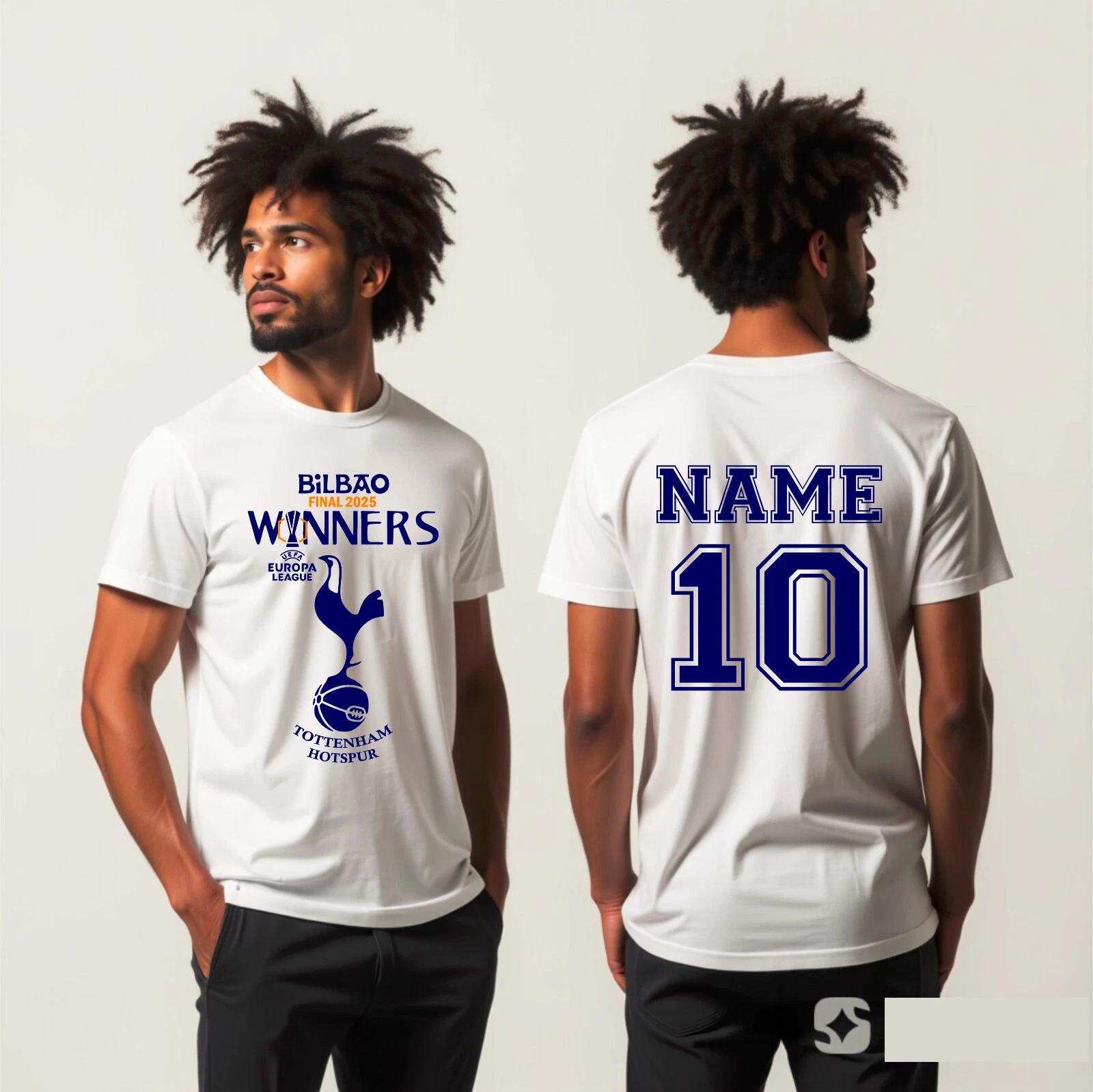 Bilbou Final 2025 Winners Europa League Football T-Shirt, Custom Name Number Tee 2XL