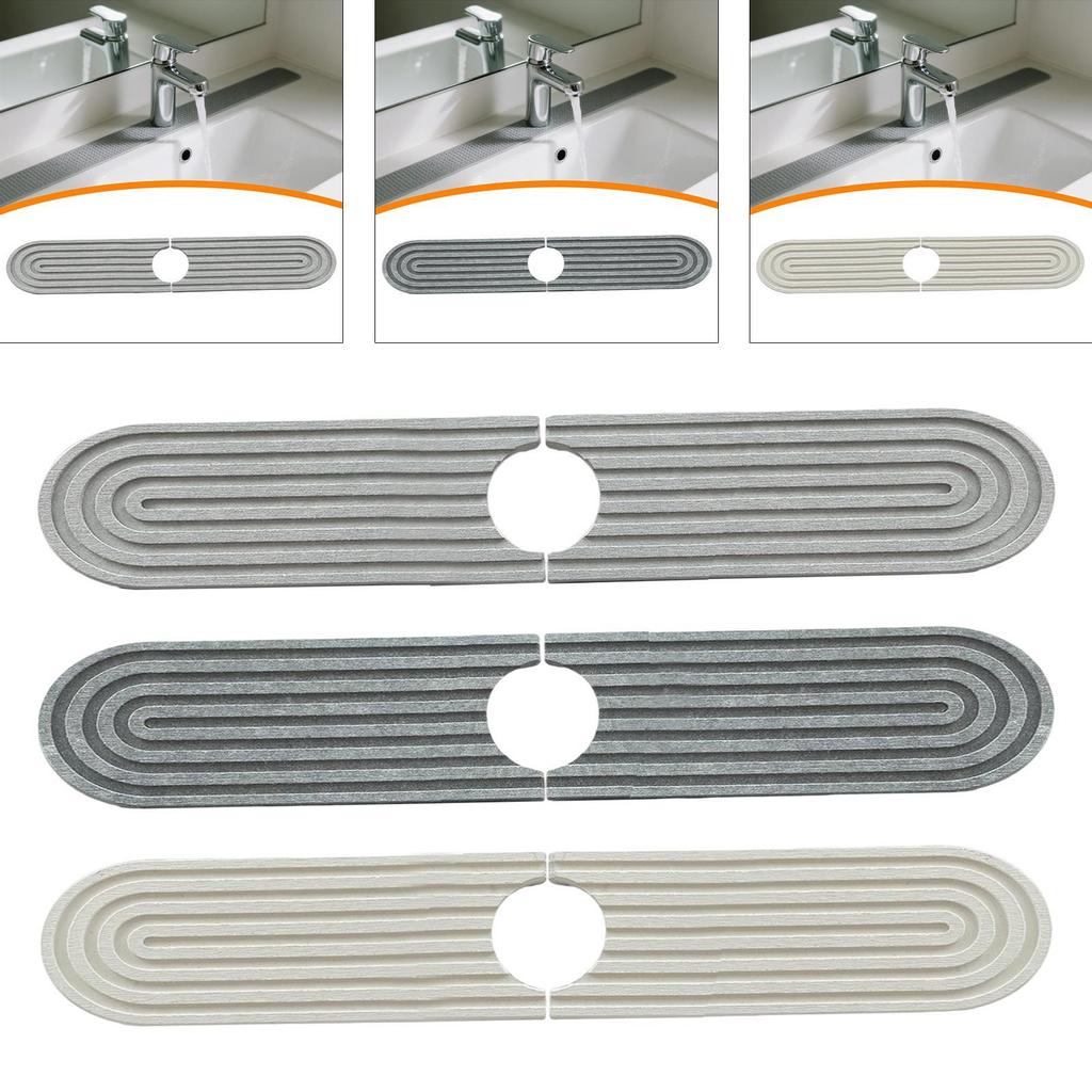 Kitchen Sink Faucet Mat Protection Non Slip Fast Drying Mat Protector Water Absorbent for Kitchen Restaurant Home Countertop