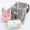 Coral fleece towel set three-dimensional cartoon ins wind soft and absorbent cute, thickened student bath