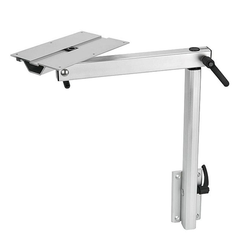 White Rotating Table Leg For RV Yacht, Foldable And Removable, Suitable For Campervan And Marine Use