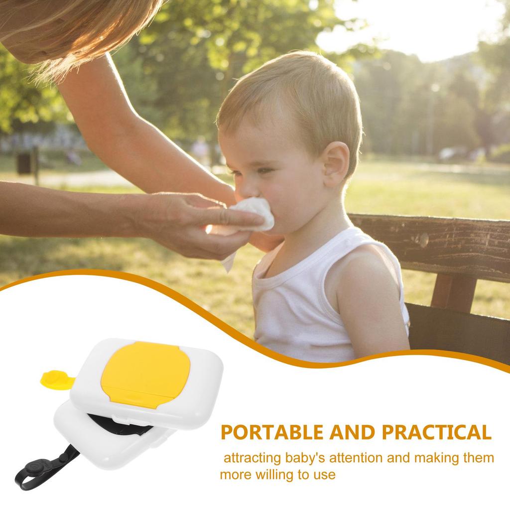 Cutie Șervețele Umede pentru Bebeluși 2 Buc Suport Șervețele pentru Baie Umplere Cutii Tissues Gel de Siliciu Etui de Călătorie Portabil Capacitate Mare