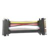 High Speed SATA 22Pin Male to Female Extension Cable 7+15Pin SATA Data Power Combo Cable for Desktop PC Hard Drive SSD HDD